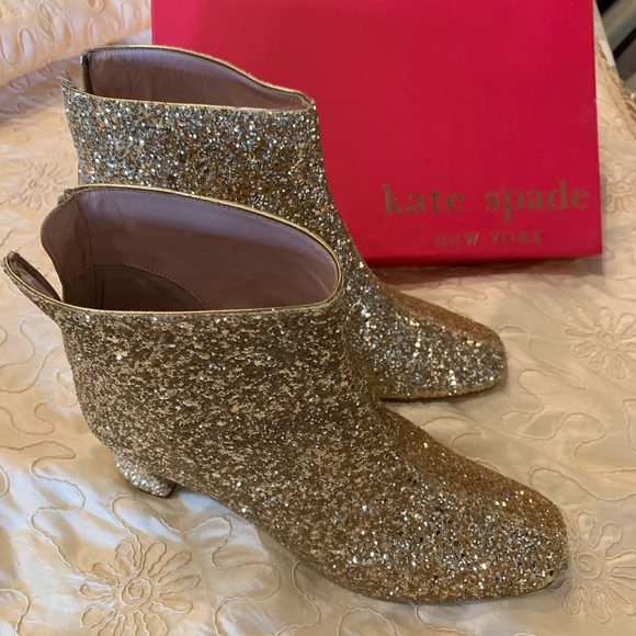 kate spade glitter booties